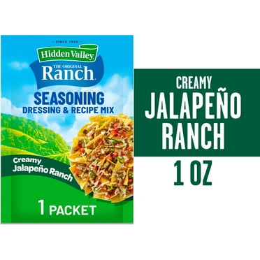 Hidden Valley Seasoning, Dressing and Recipe Mix, Creamy Jalapeño Ranch, 1 Ounce