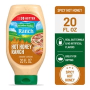 Hidden Valley Spicy Hot Honey Ranch Dip Sauce Condiment & Dressing, 20 fl oz Squeeze Bottle