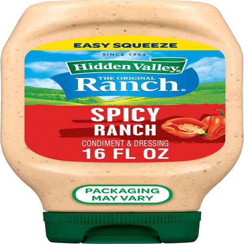 Hidden Valley Spicy Ranch Topping And Dressing, 16 Fluid Ounce Bottle ...