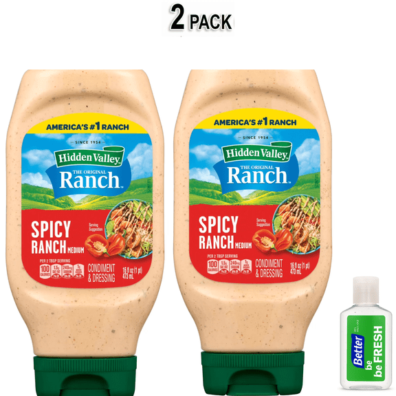 Hidden Valley Spicy Ranch Topping and Dressing, Bottle