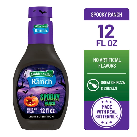 Hidden Valley Spooky Ranch Condiment and Dressing, Halloween Limited Edition, 12 fl oz