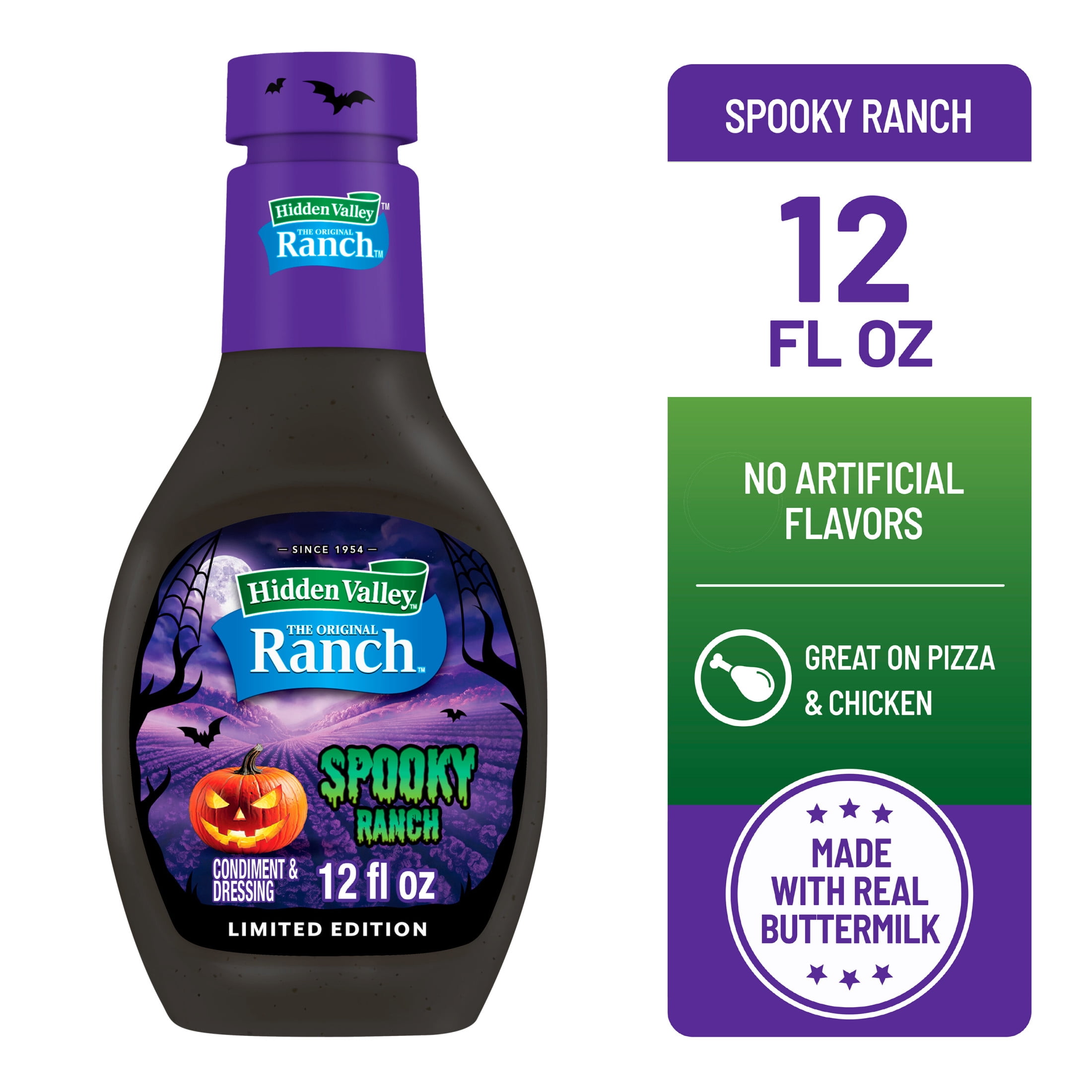 Creepy Ranch Hidden Valley Spooky Ranch Condiment and Dressing, Halloween Limited ...