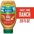 thumbnail image 1 of Hidden Valley Sweet BBQ Ranch Dip Sauce Condiment & Dressing, 20 fl oz Squeeze Bottle, 1 of 14
