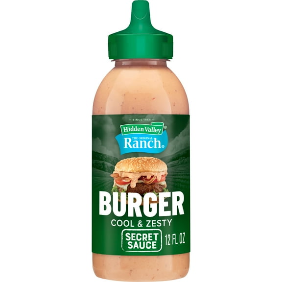 Hidden Valley The Original Ranch Burger Secret Sauce, 12 Fluid Ounce Squeezable Bottle (Pack of 4)