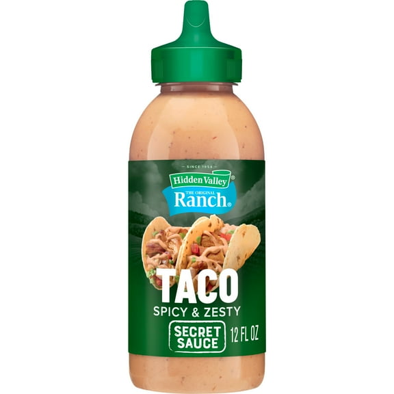 Hidden Valley The Original Ranch Taco Secret Sauce, 12 Fluid Ounce Squeezable Bottle (Pack of 4)