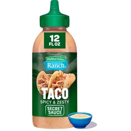 Hidden Valley Ranch Spicy & Zesty Taco Secret Sauce, 12 fl oz Squeeze Bottle