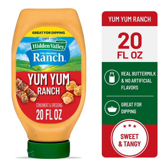 Hidden Valley Yum Yum Ranch Condiment and Dressing, 20 fl oz