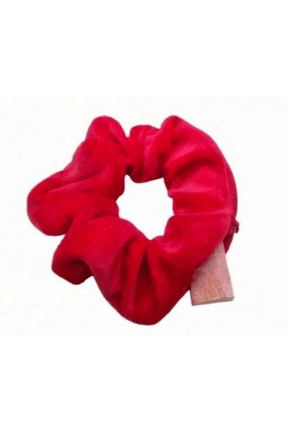 Hidden Zipper Pocket Scrunchie, Pink, 1 Piece
