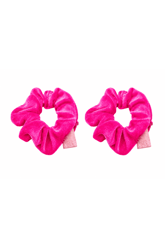 Hidden Zipper Pocket Scrunchie, Pink, 2-Pack
