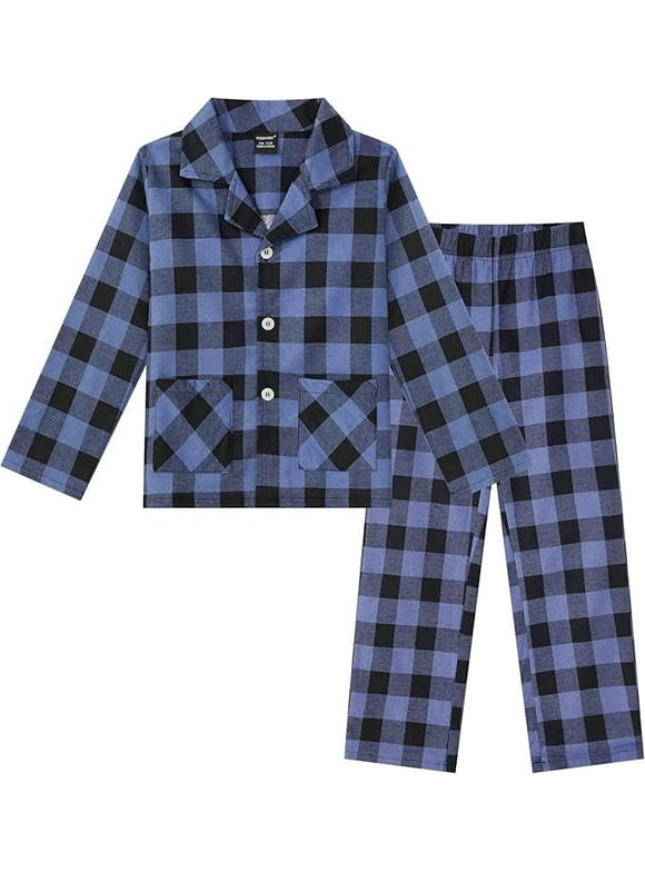 Big Boys Cotton 2 Piece Pajama Set for Girls Kids