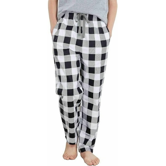 HiddenValor Big Boys Cotton Pajama Lounge Pants - Black/White, X-Large