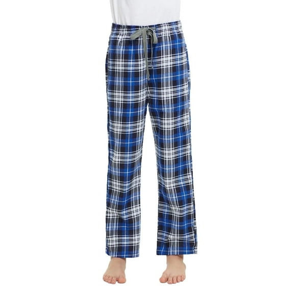 HiddenValor Big Boys Cotton Pajama Lounge Pants - Blue, Small
