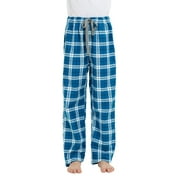 HIDDENVALOR Big Boys Cotton Pajama Lounge Pants - Cyan Blue, Medium