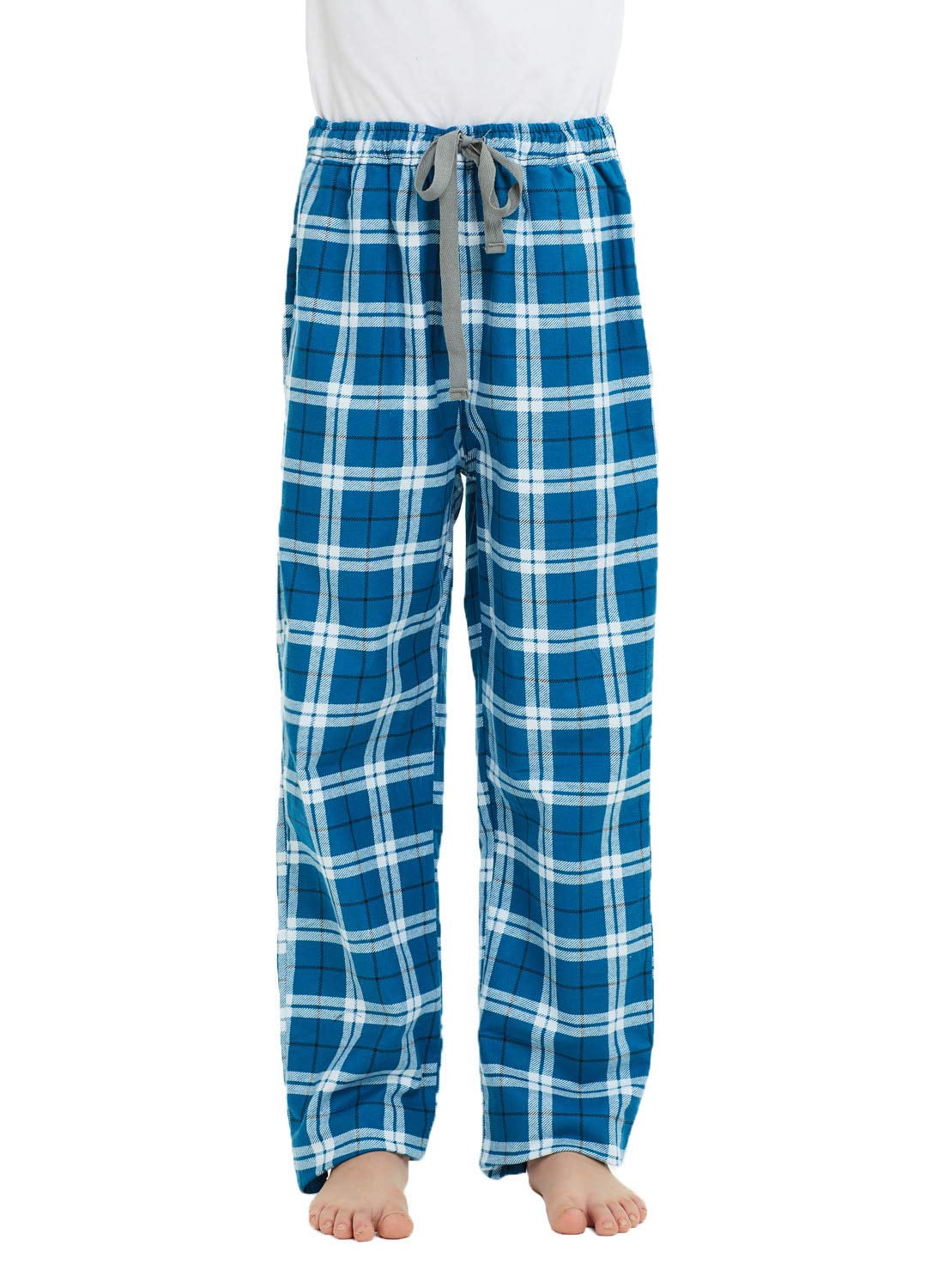 HiddenValor Big Boys Cotton Pajama Lounge Pants Cyan Blue, XLarge