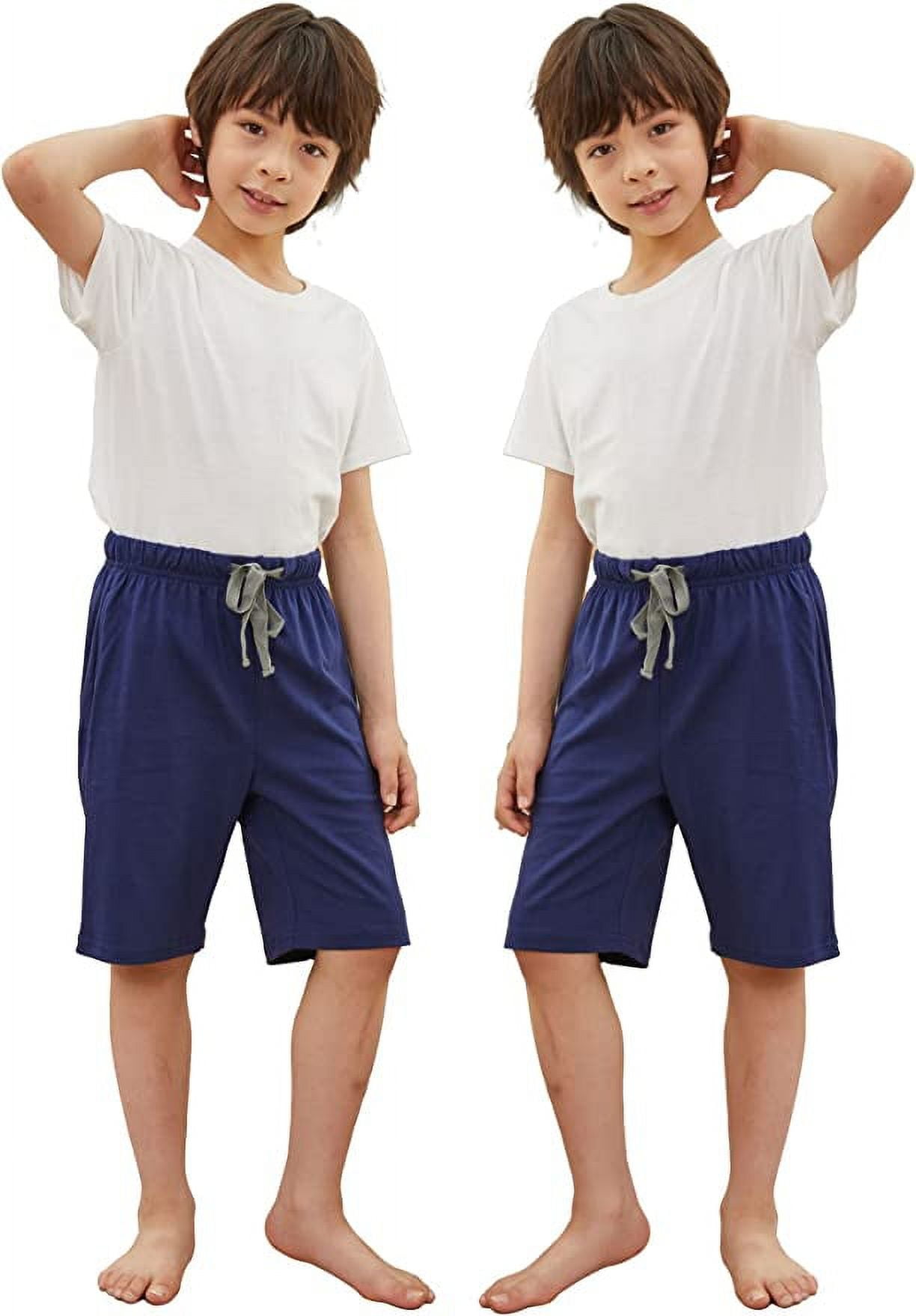 HiddenValor Big Boys Cotton Pajama Shorts with Pockets