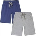 thumbnail image 1 of HiddenValor Boy's and Girl's Casual Soft Cotton Pajama Shorts, Grey Blue (2), 1 of 5