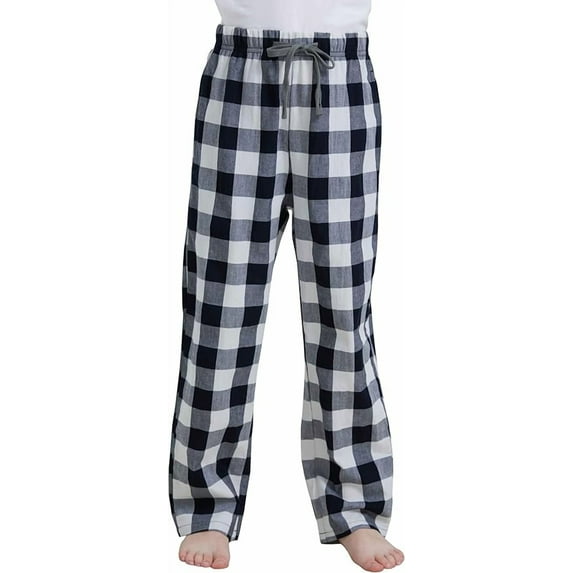 HiddenValor Boys Long Pajama Pants Lightweight Woven Cotton Bottom Lounge Pants with Pockets
