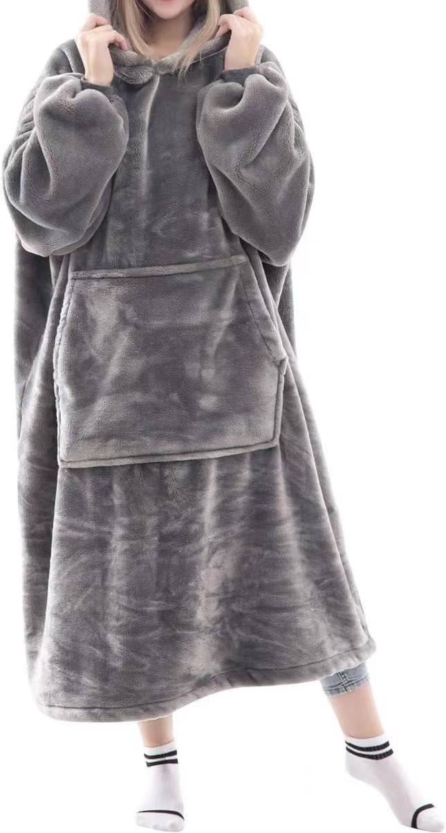 HiddenValor Wearable Blanket for Women and Men with Big Blanket Hoodie
