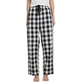 thumbnail image 1 of HiddenValor Women Lightweight Woven Cotton Plaid Pajama Lounge Pants, 1 of 4