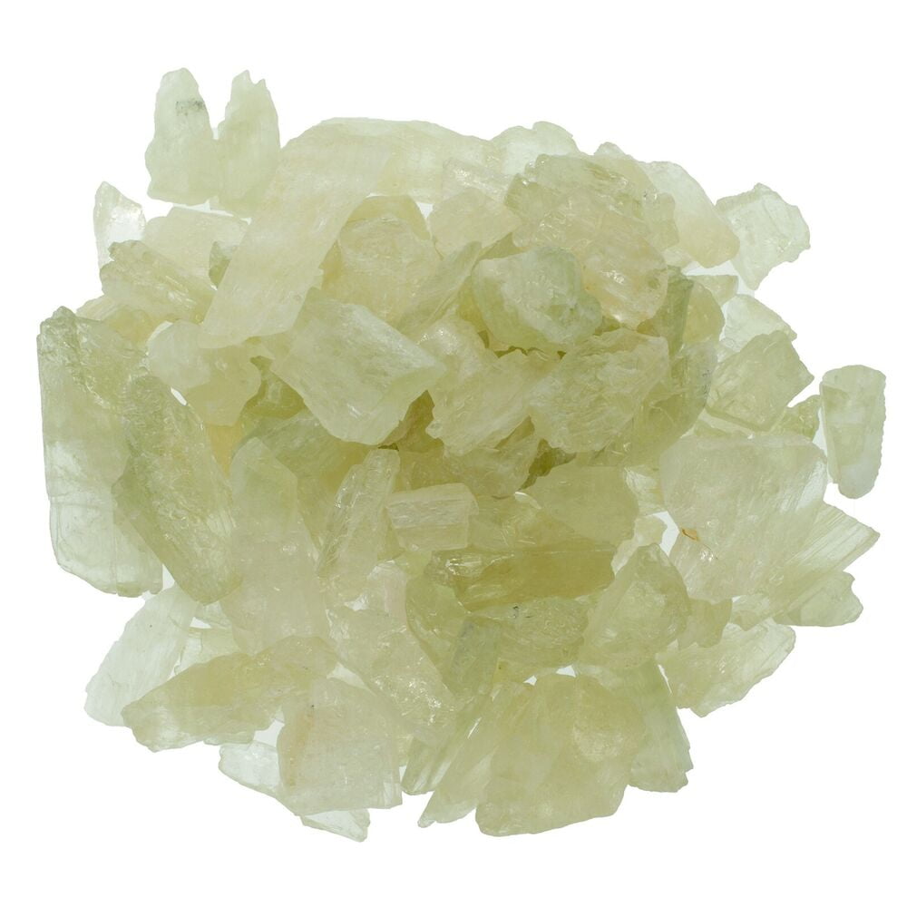 Hiddenite Rough Rocks for Tumbling Dispelling Fear and Anxiety
