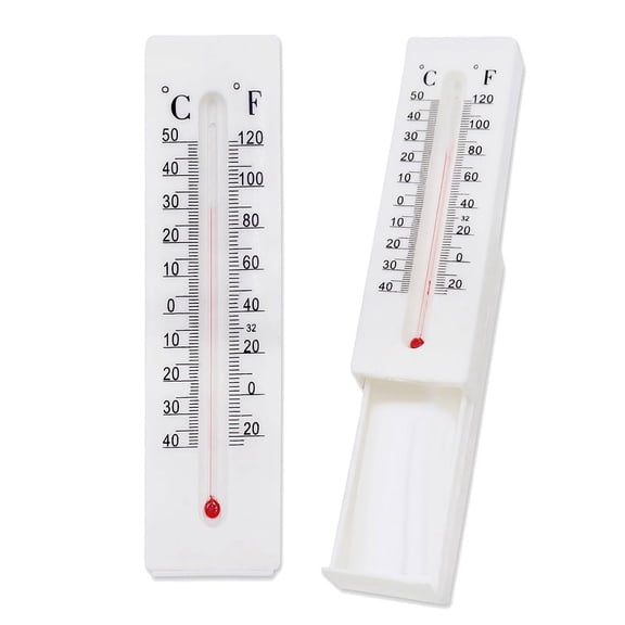 Hide A Key Outdoor, Thermometer Decorative Hide A Key Diversion Hidden Compartment Secret Hidden Storage, Outdoor 2Pcs