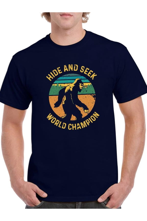 Hide And Seek World Champion T-Shirt Men -Smartprints Designs, Male Small
