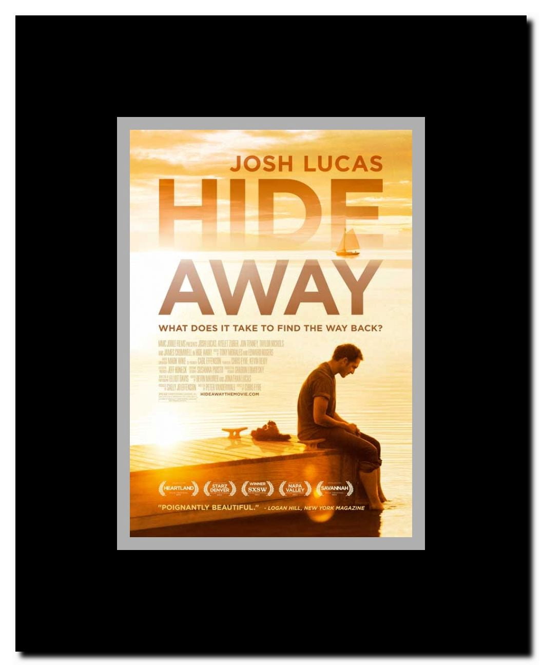Hide Away Framed Movie Poster