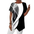 thumbnail image 1 of Hide Belly Tunic Top Women Tops for Leggings Round Neck T Shirt Summer Shirt, 1 of 16