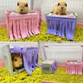 thumbnail image 1 of Hide House Bed Tassel Door Curtain Soft Comfortable Washable Small Animals Cage Accessories for Guinea Pig, 1 of 8