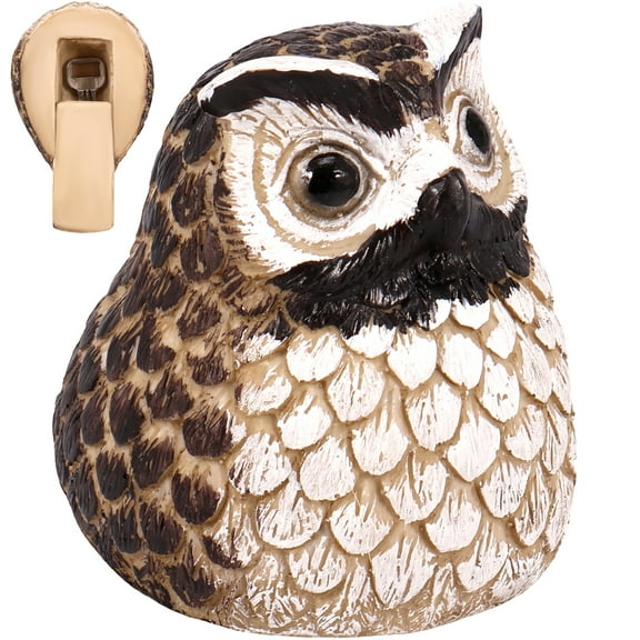 Hide a Key Outdoor Weatherproof Key Hiders Safe Storage Box For Outside Yard Garden Statues Ornament Indoor Decoration Large Size Design House Spare Holder Owl Model
