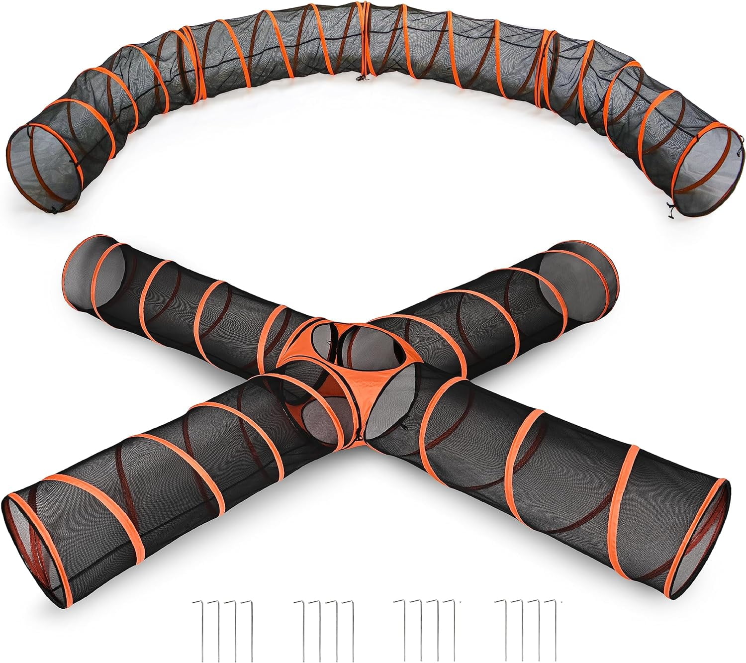 Hide N Side Kids Play Tunnels, Indoor Outdoor Crawl Through Tunnel for