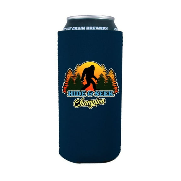 Hide & Seek Champion Bigfoot 16 oz. Can Coolie (Navy)
