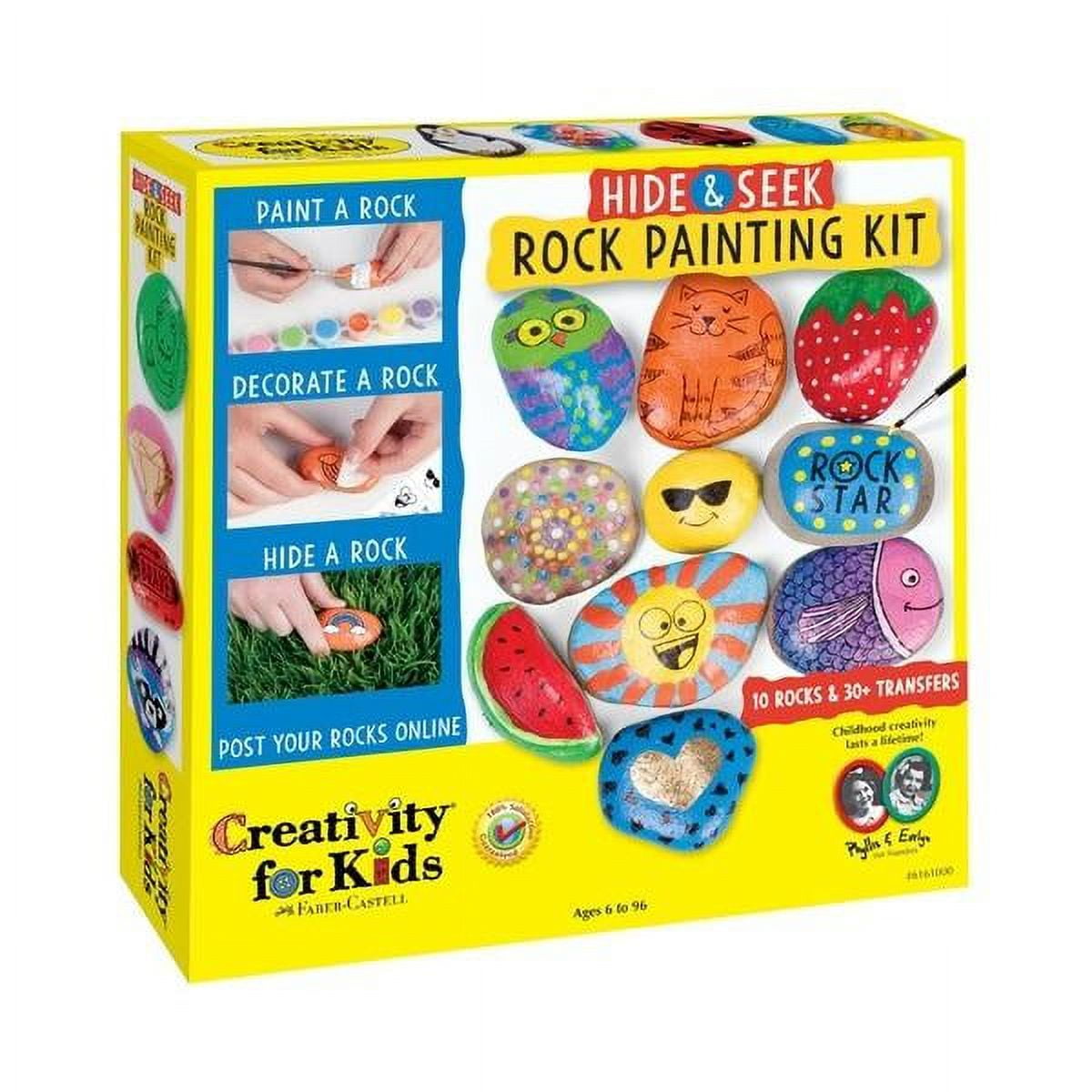 Mandala Dotting Tools Kit with Acrylic Paints and Reusable Stencils - Fun  Rock Painting & DIY Craft Project - Dot Art Supplies with Zipper Bag 