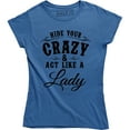 thumbnail image 1 of Hide Your Crazy And Act Like A Lady - Cute Country Music Women T-Shirt, 1 of 4