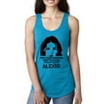 thumbnail image 1 of Hide Your Diamonds Exes from Alexis Quote Pop Culture Ladies Racerback Tank Top, Turquoise, Medium, 1 of 3