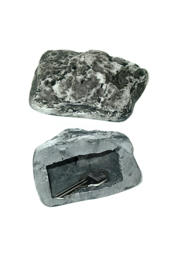 Hide a Spare Key Fake Rock Looks Feels like Real Stone Safe Outdoor Garden Yard