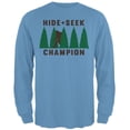 thumbnail image 1 of Hide and Seek Champion Mens Long Sleeve T Shirt Carolina Blue 3X-LG, 1 of 1