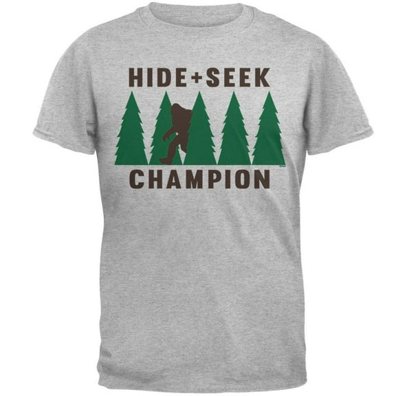 Hide and Seek Champion Mens T Shirt Heather 5X-LG