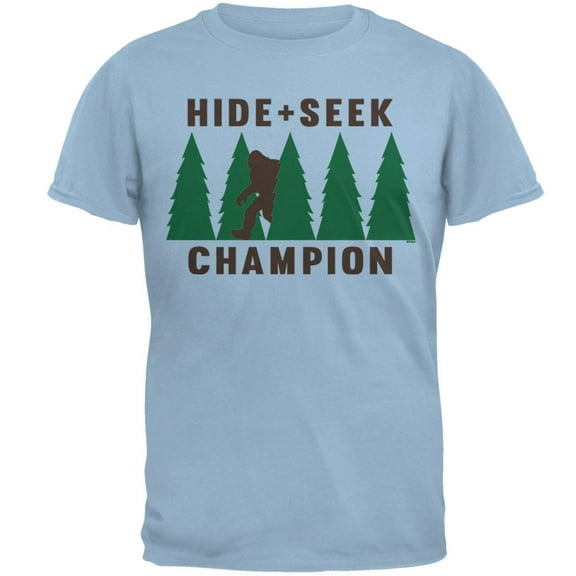 Hide and Seek Champion Mens T Shirt Light Blue X-LG