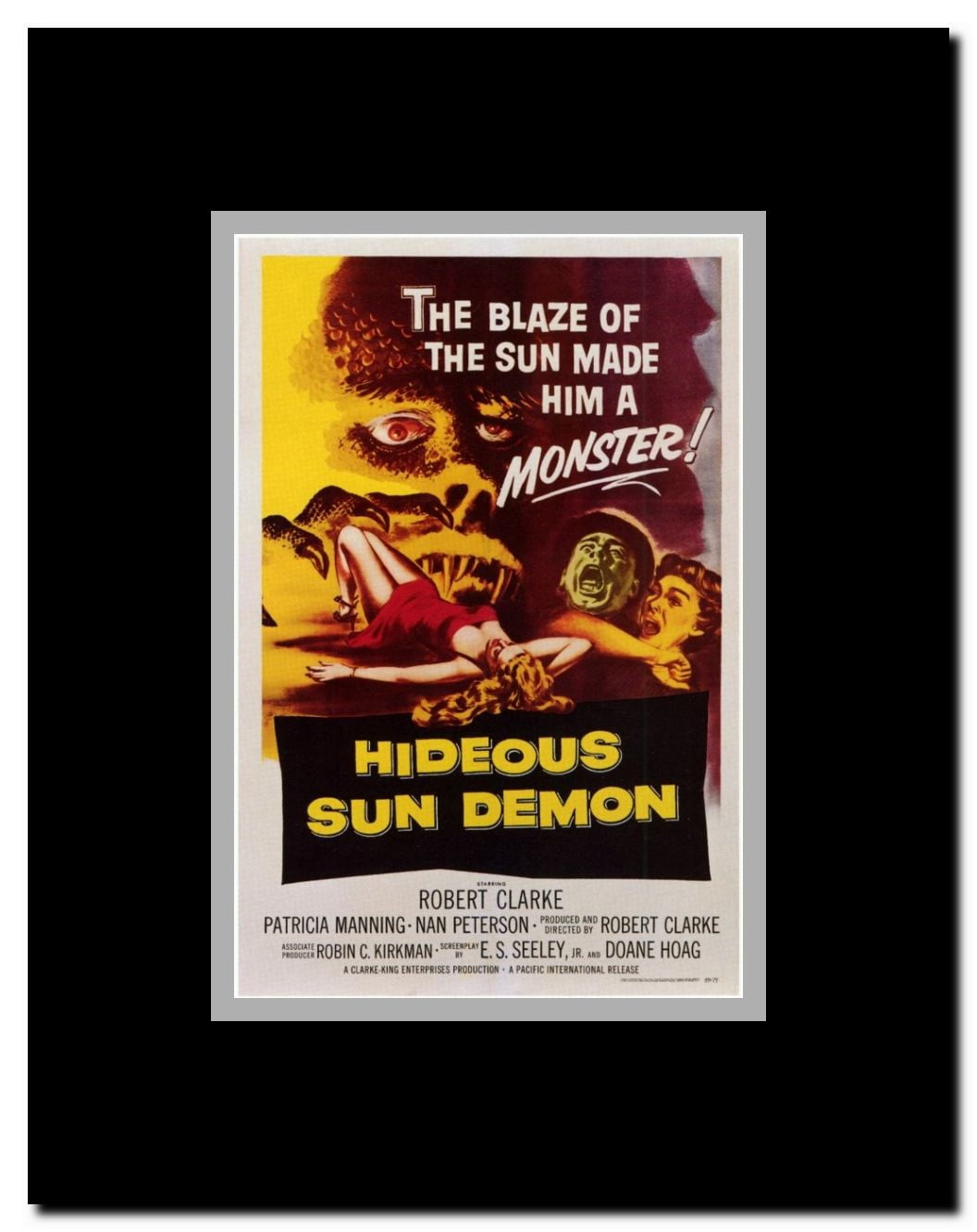 Hideous Sun Demon Framed Movie Poster