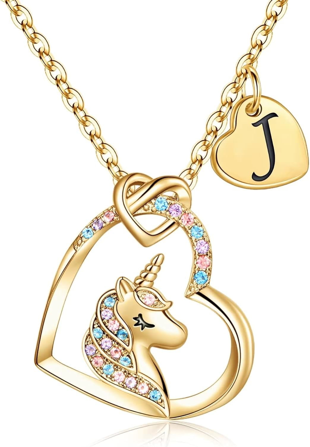 Hidepoo Unicorn Gifts for Girls - 14K Gold/White Gold/Rose Gold Plated ...