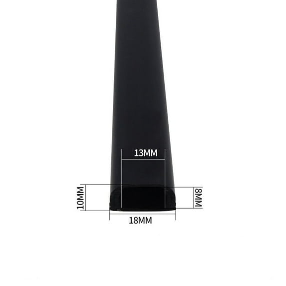 Hider Covers Durable Self-Adhesive Square Anti-extrusion Wire Organizer Extension Wiring Duct Protector Floor Cord Cover Cord Protector Power Cable Protector BLACK