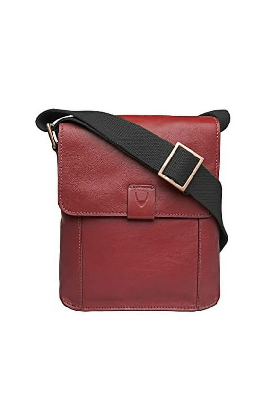 Aiden Genuine Leather Mini Crossbody Unisex Messenger Bag & Travel Bag / 10.5" iPad Bag - size (8"L x 10"H x 2.4"W)