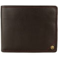 thumbnail image 1 of Hidesign Angle Stitch RFID-blocking Multicompartment Black/Brown Leather Wallet, 1 of 5