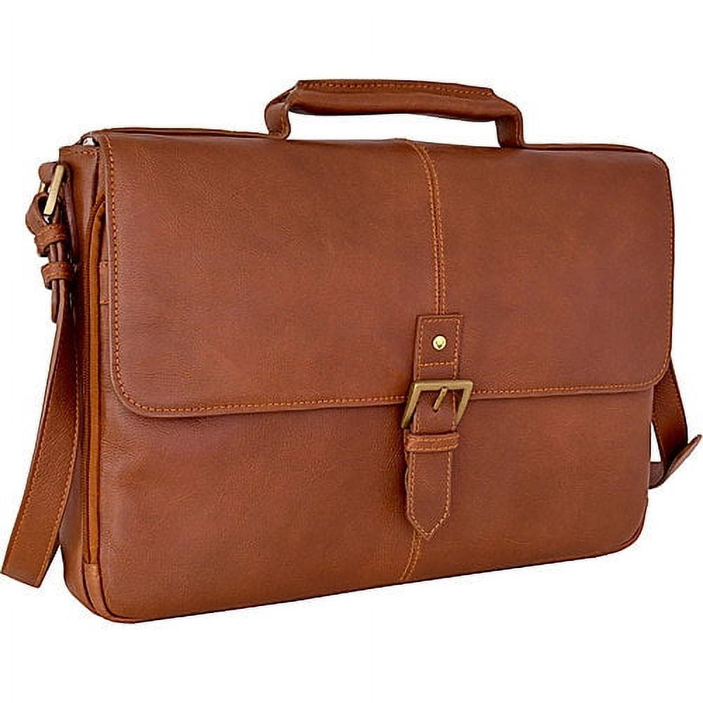 Hidesign Charles Laptop-compatible Leather Messenger Briefcase