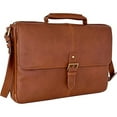 thumbnail image 1 of Hidesign Charles Laptop-compatible Leather Messenger Briefcase, 1 of 2