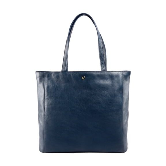 Hidesign Clara Large Leather Tote Blue