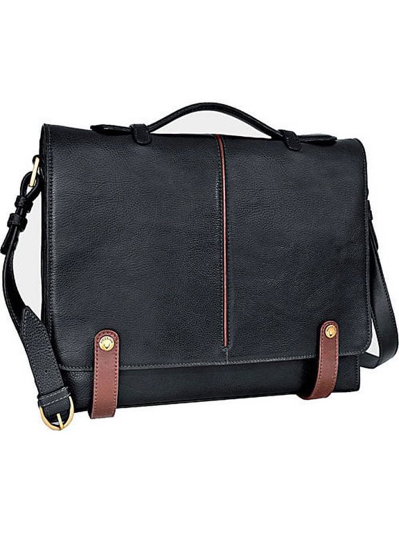 Eton Medium Leather Messenger Briefcase