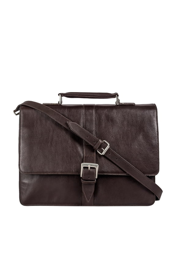 Hudson Men's Large Leather Briefcase