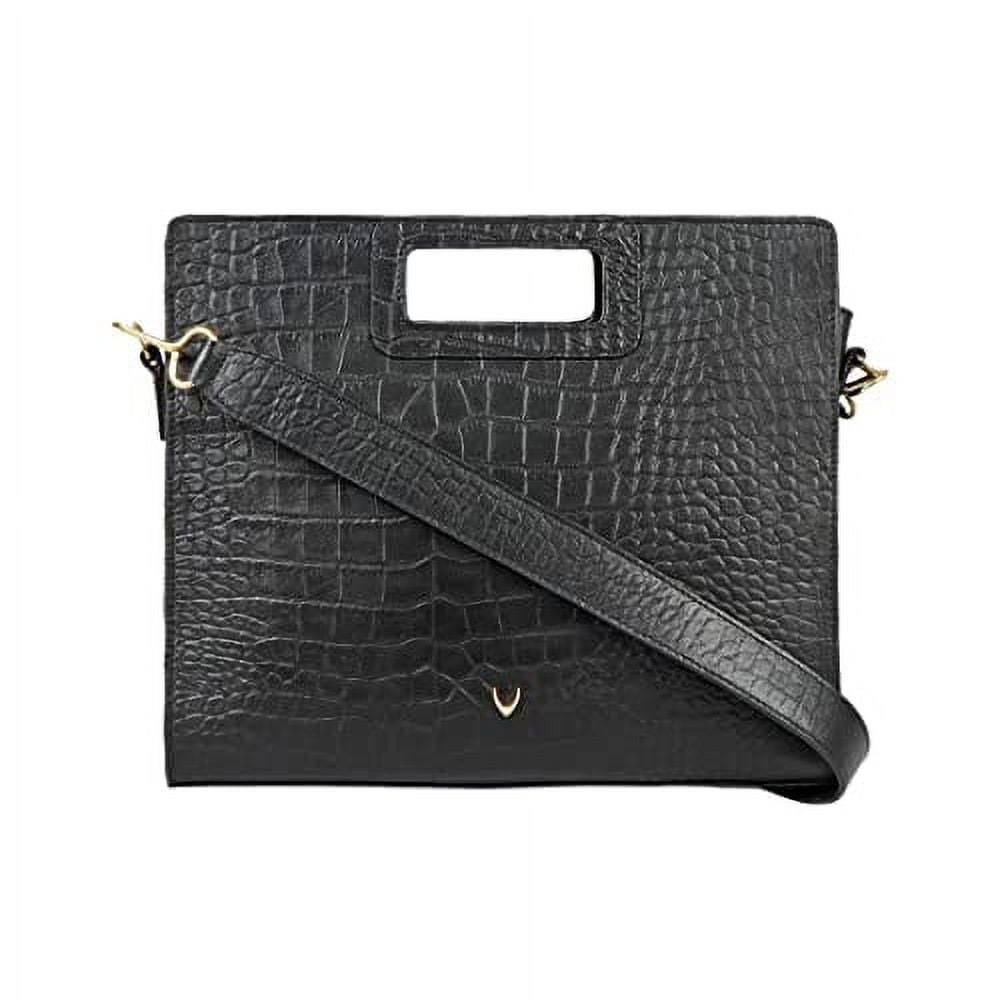 Hidesign Leather Fashion Women's Briefcase Bag & Shoulder Bag with a Detachable & Adjustable Shoulder Strap - size ( 12"L x 11"H x 2"W )